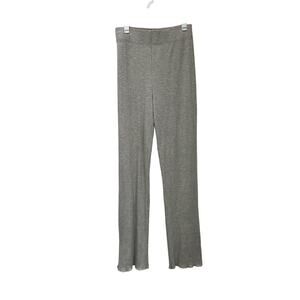 Reformation Gray Ribbed Lounge Pants Tencel Lyocell Blend Size 2
